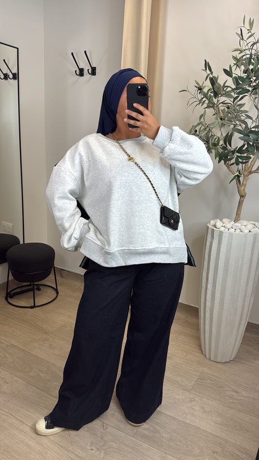 Ensemble bimatière en denim Premium