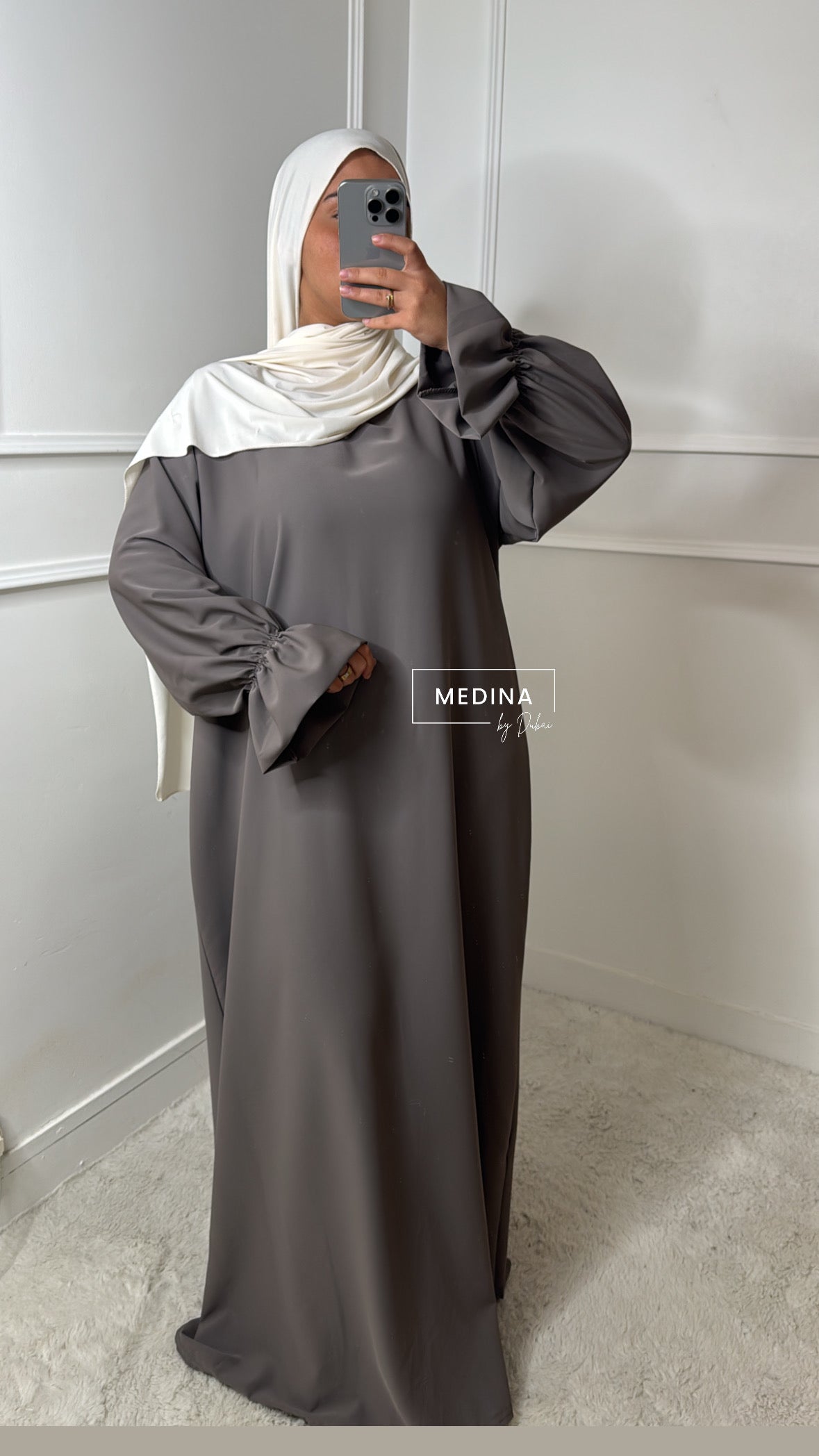 Abaya chouchou [ gris]