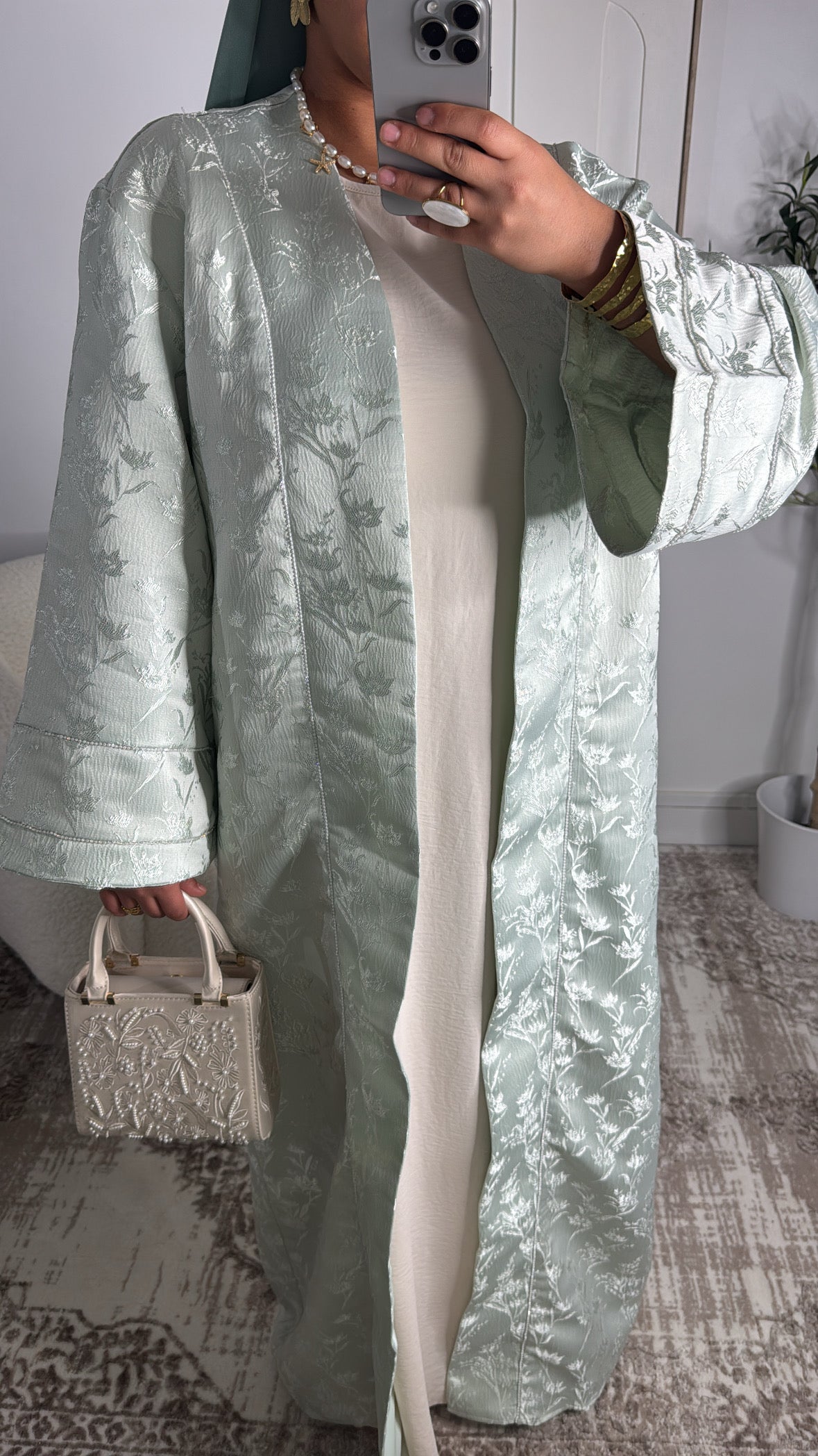 Kimono Brocart luxe [ vert ]