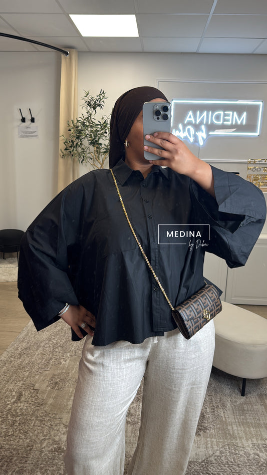 Chemise Milla oversize [ Noir ]