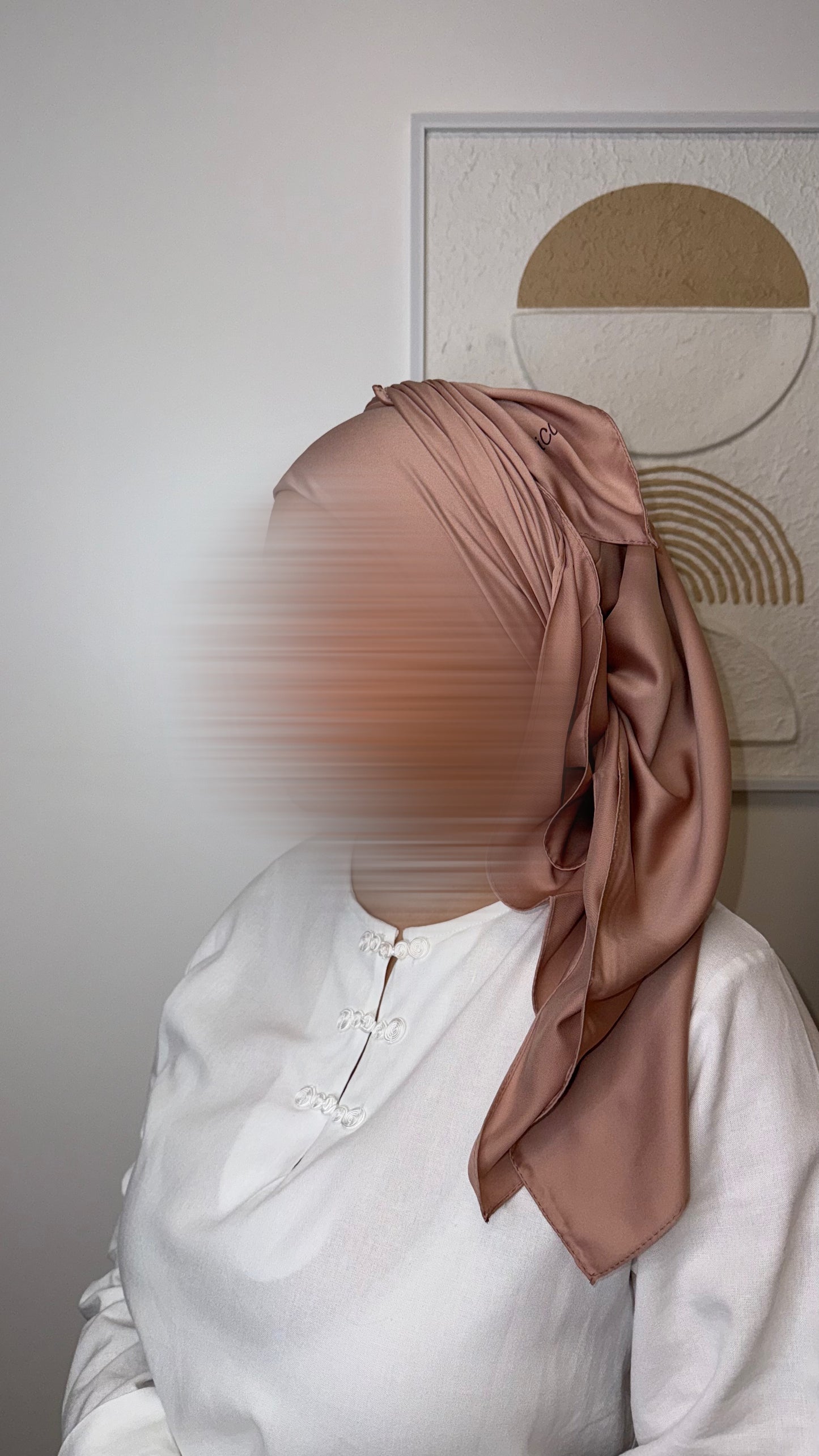 Carré Signature [ vieux rose ]
