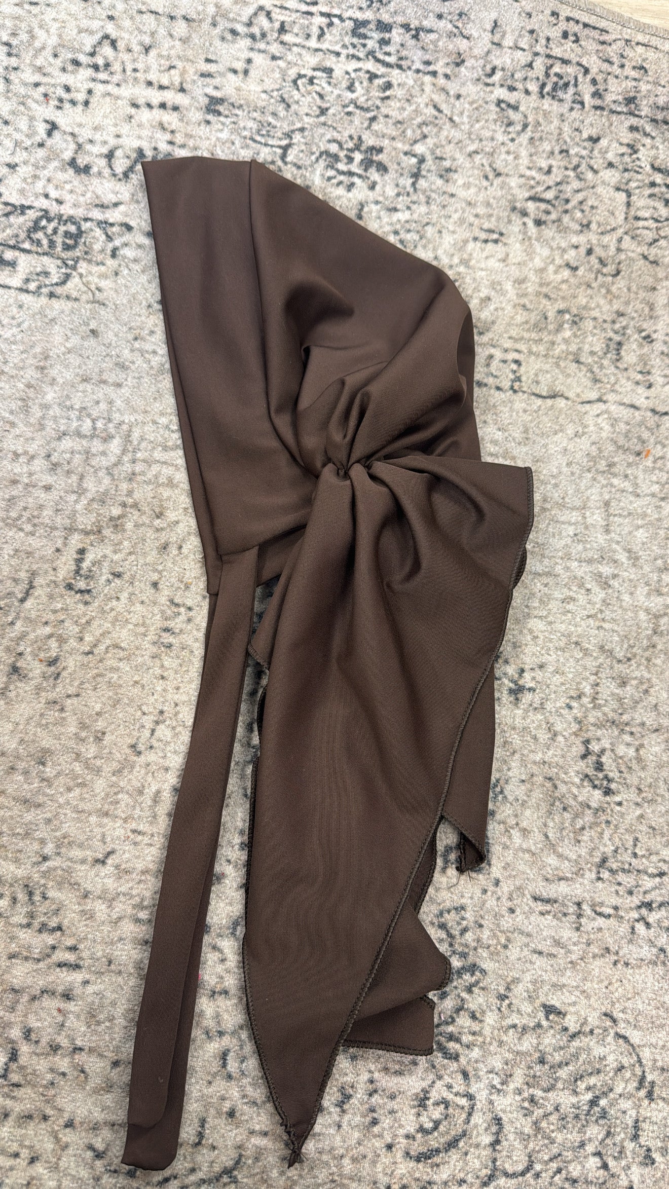 Bonnet de bain avec élastique [ marron ]