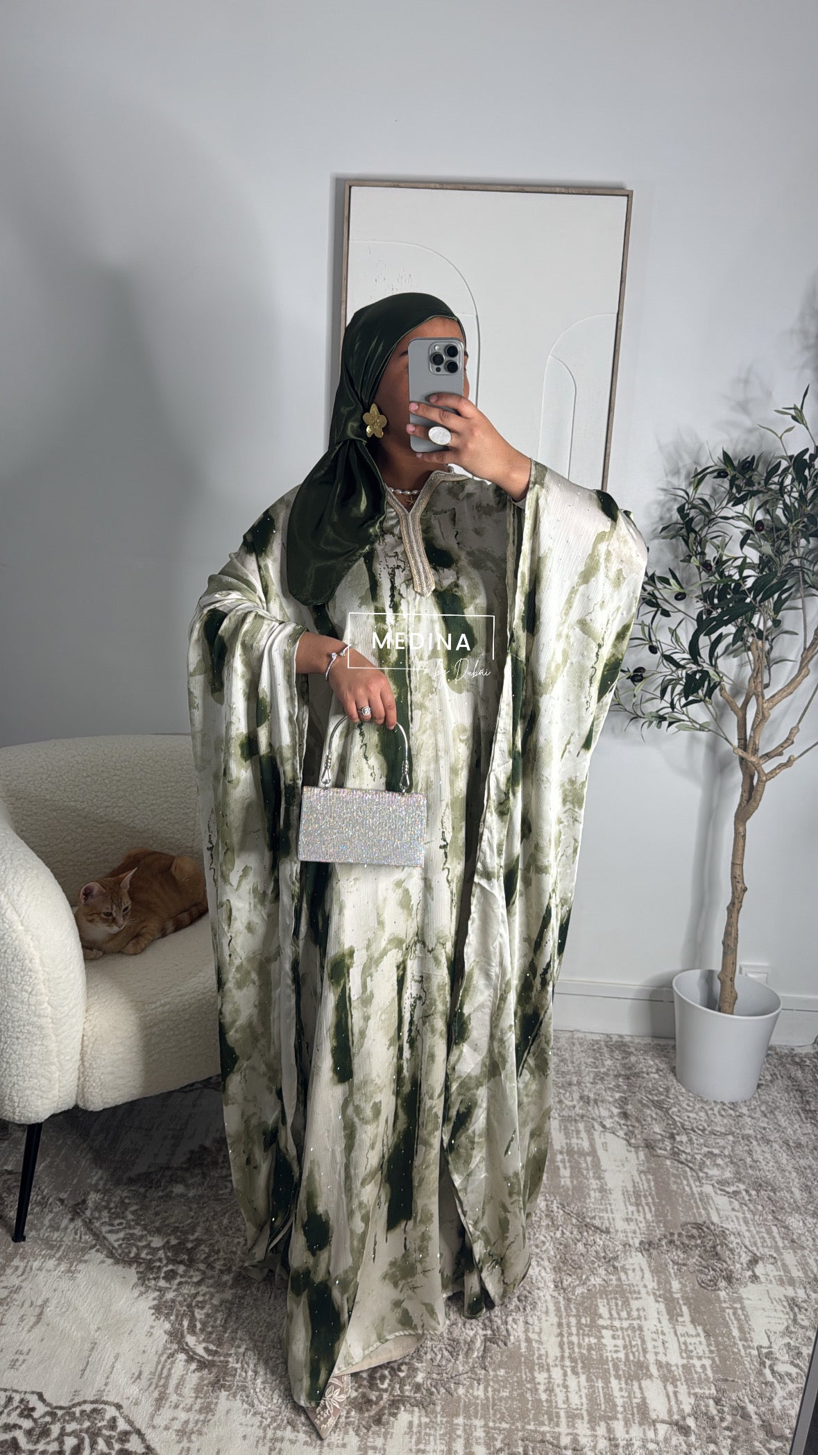 Abaya Gandora Latifa [ kaki]