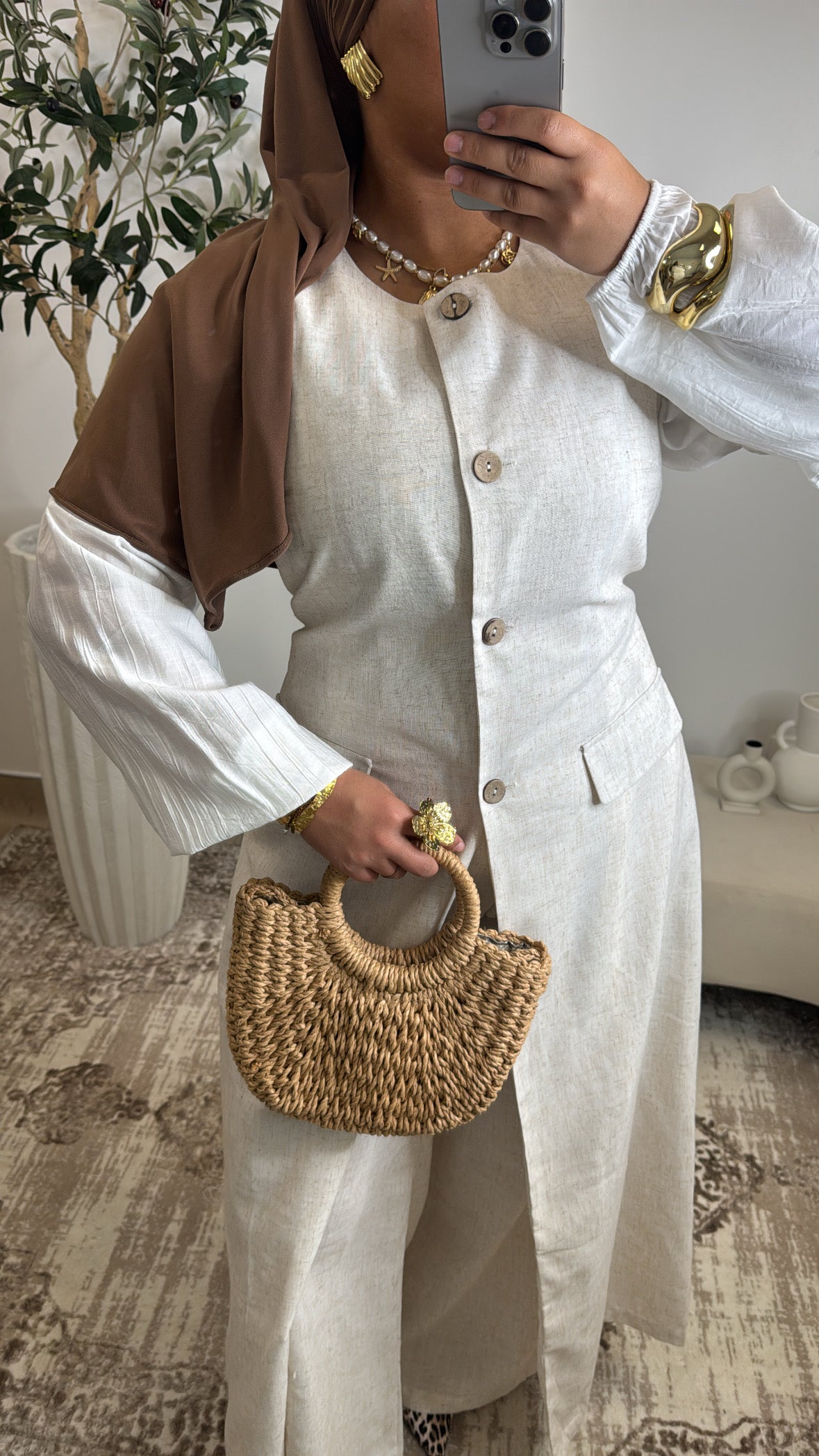 Ensemble Lin Tunique [ créme]