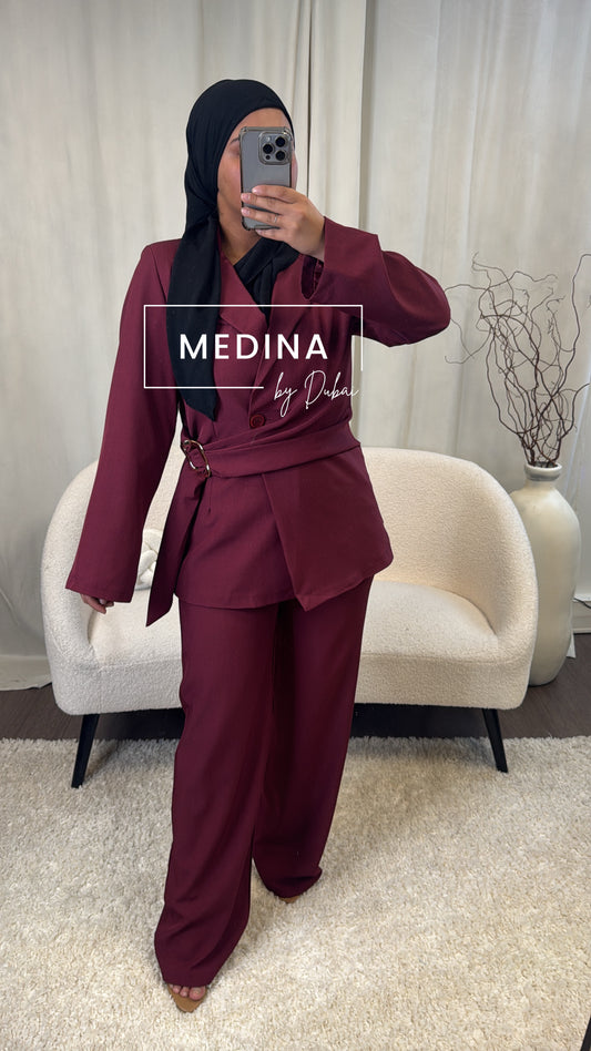 Ensemble Blazer Wafa [ bordeau]