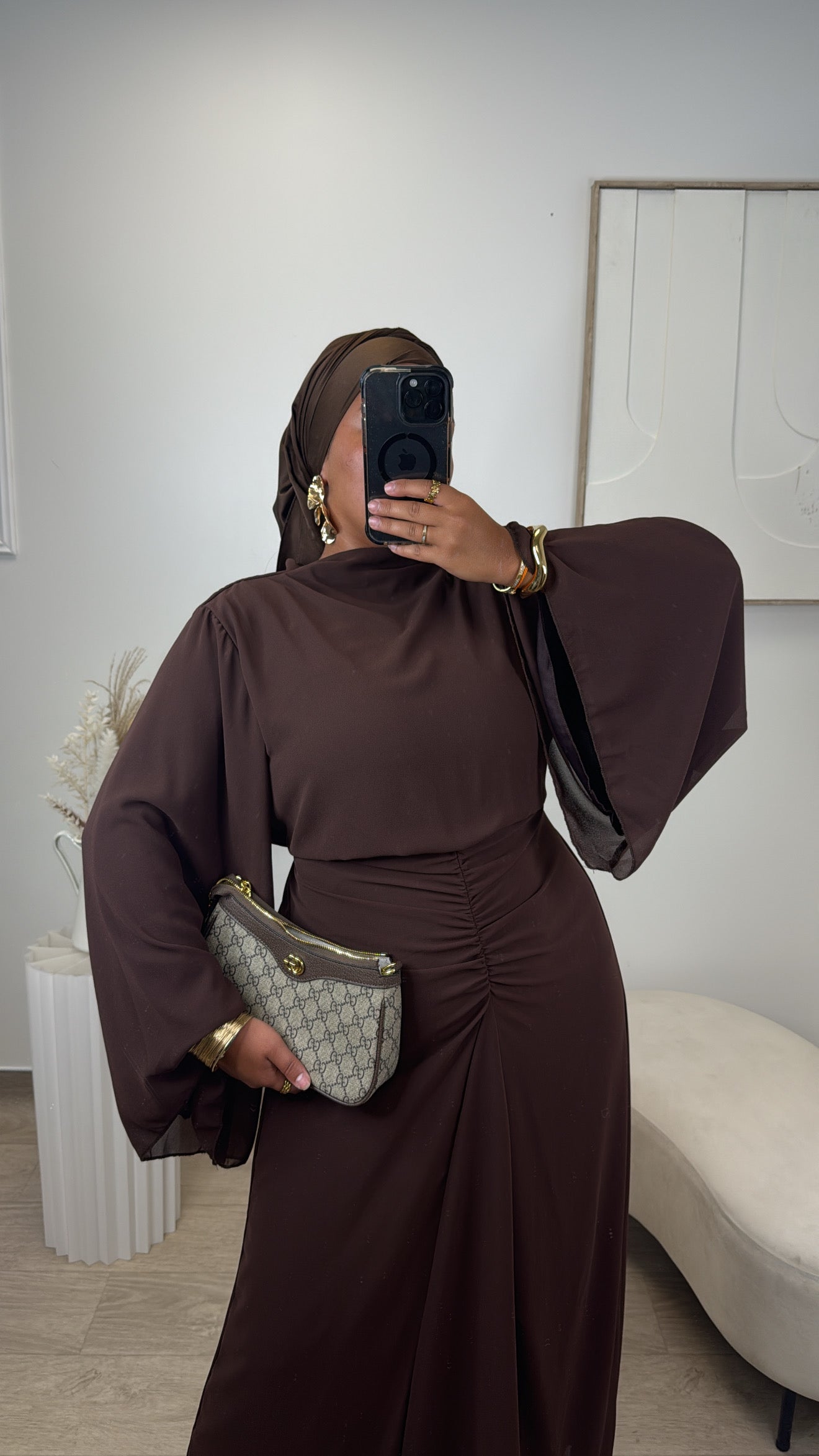 Robe Cintré Mira [ marron ]