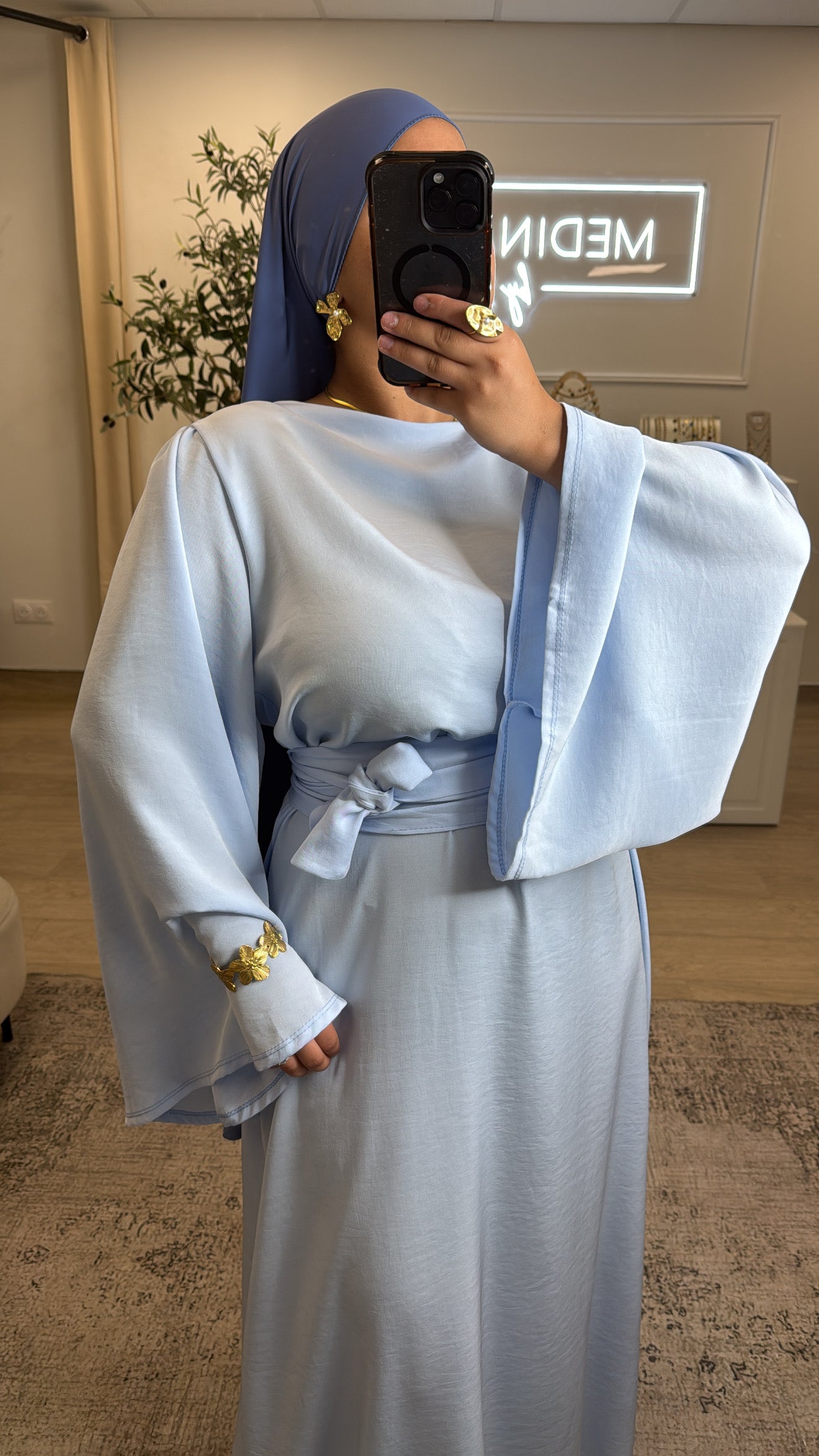 ROBE CHEMS [ bleu ]