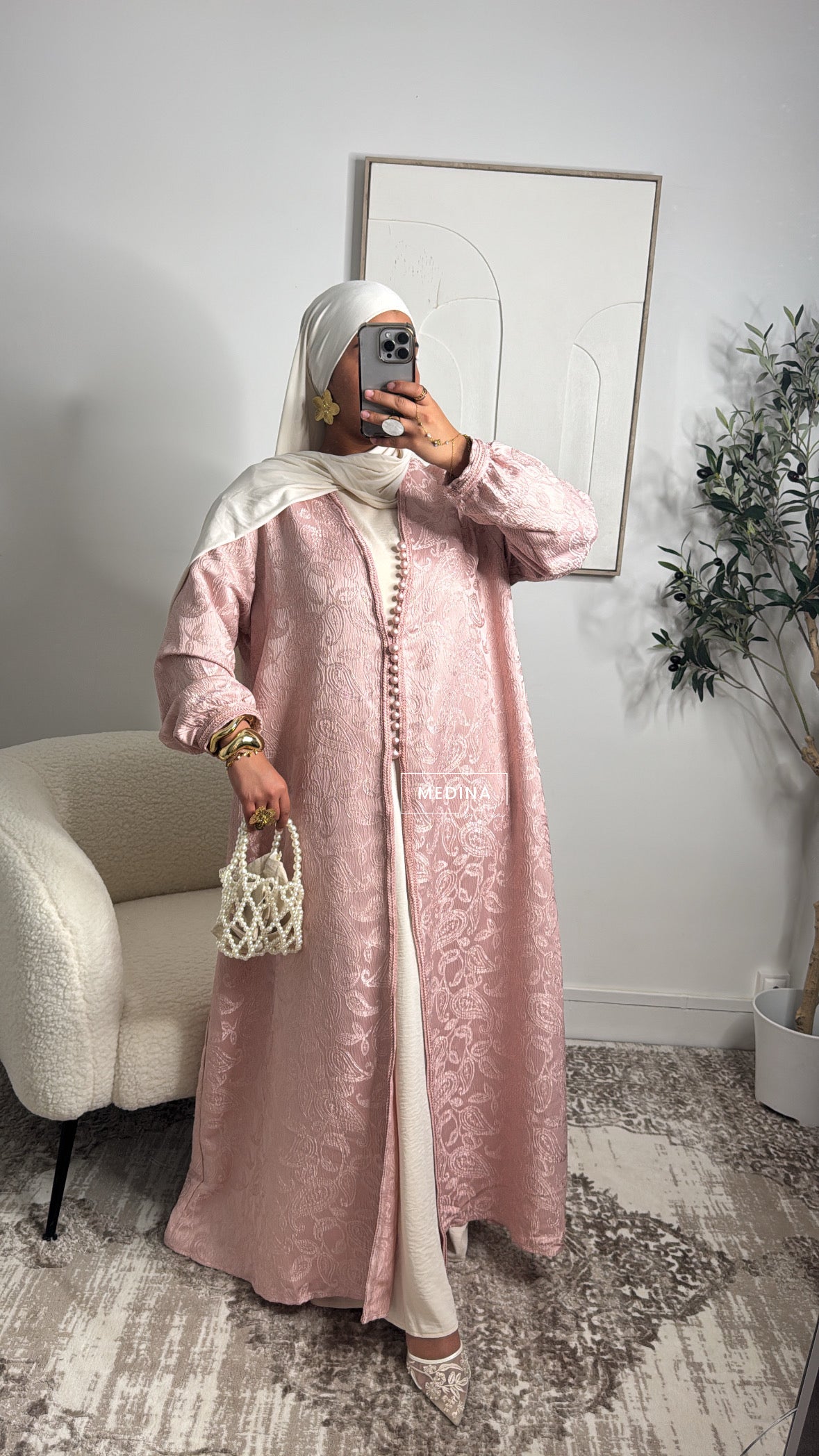 Kimono Brocart luxe [ rose ]