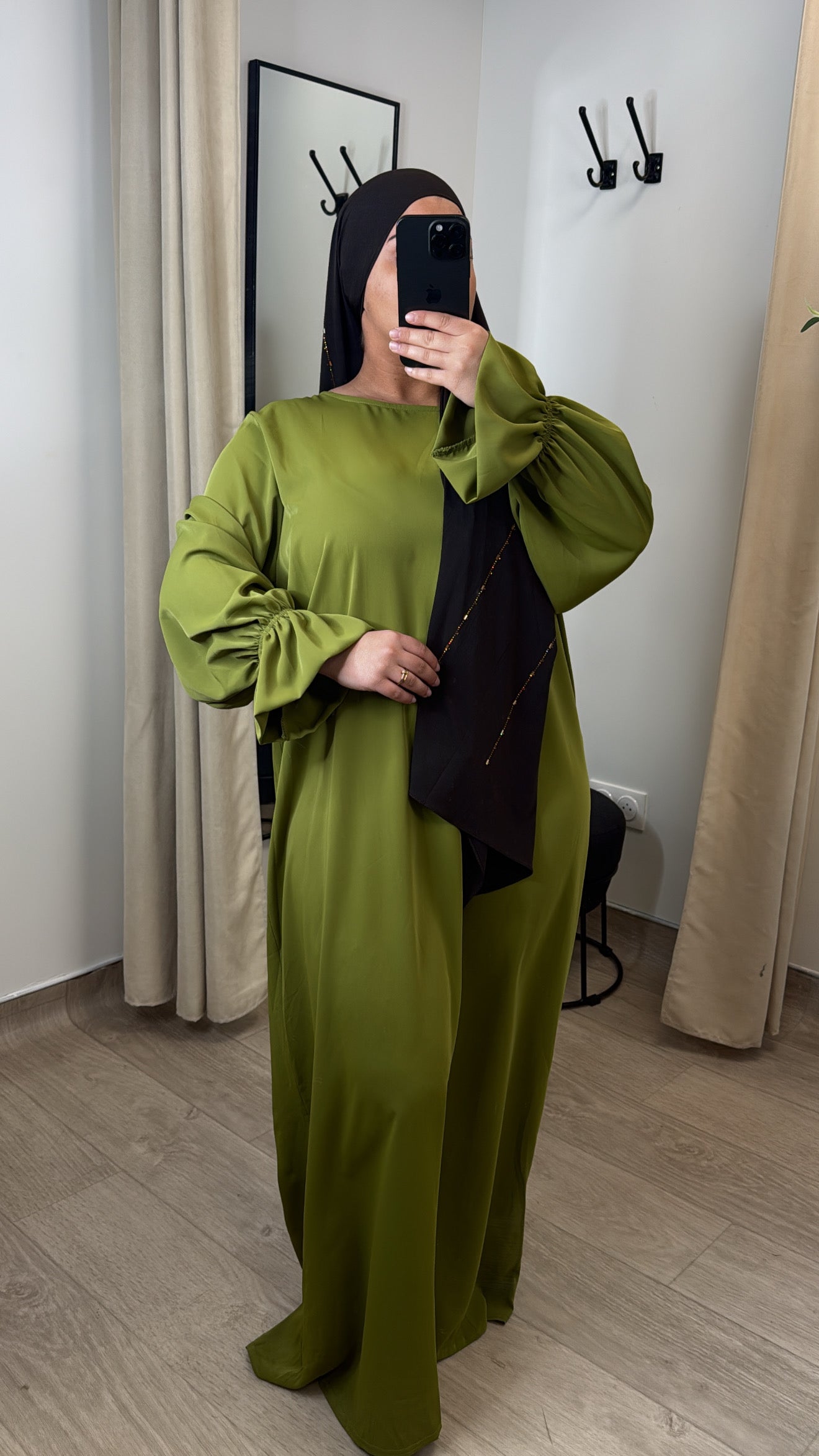 ABAYA JASMINE [ pistache ]
