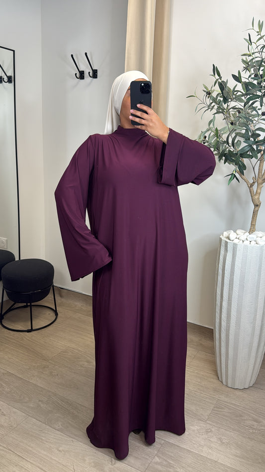 Abaya Jersey Premium [ Prune ]
