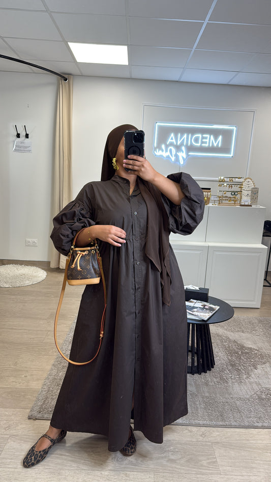 Robe bouffante [ marron ]