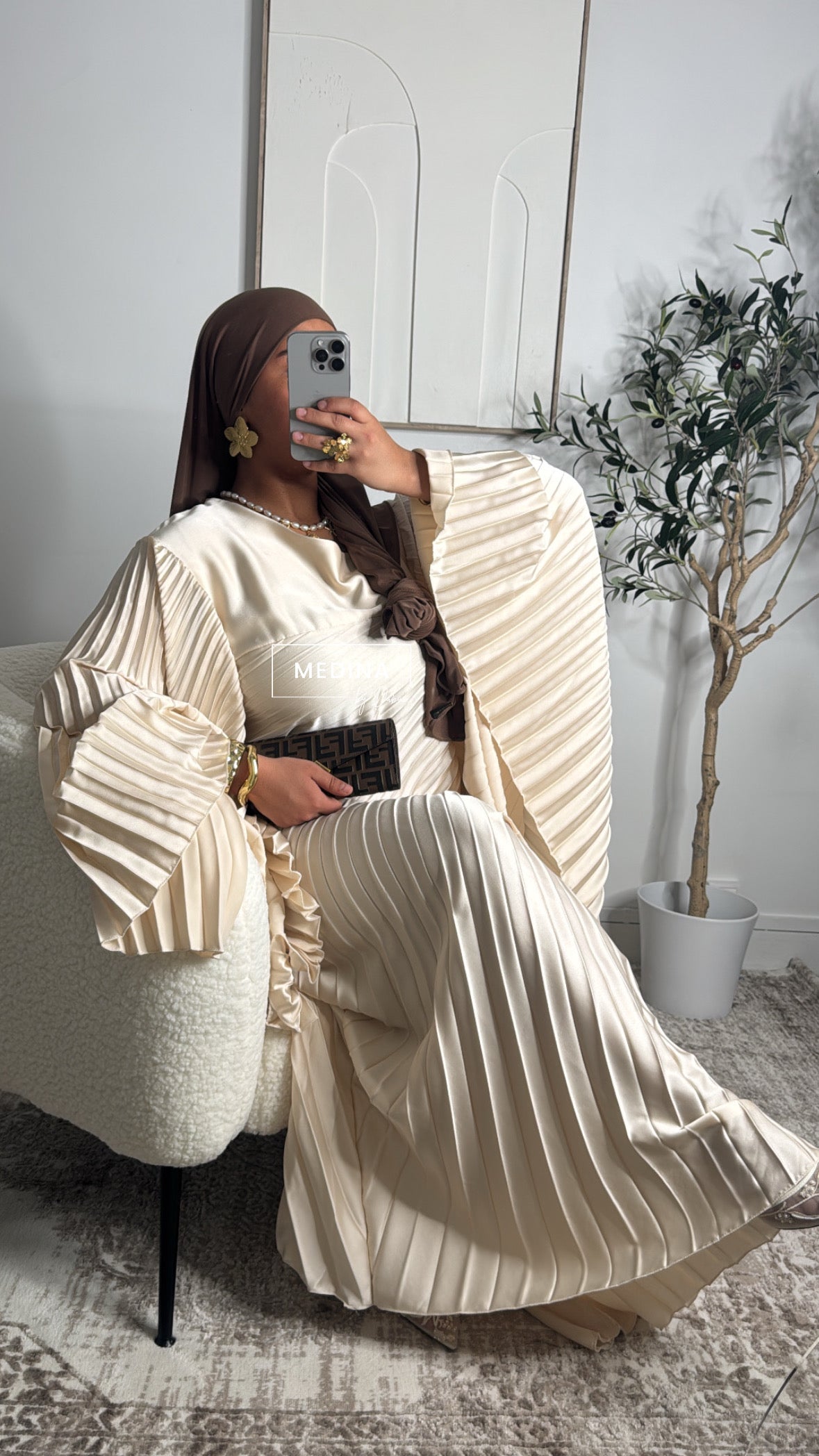 Robe Lila Farasha [ crème ]