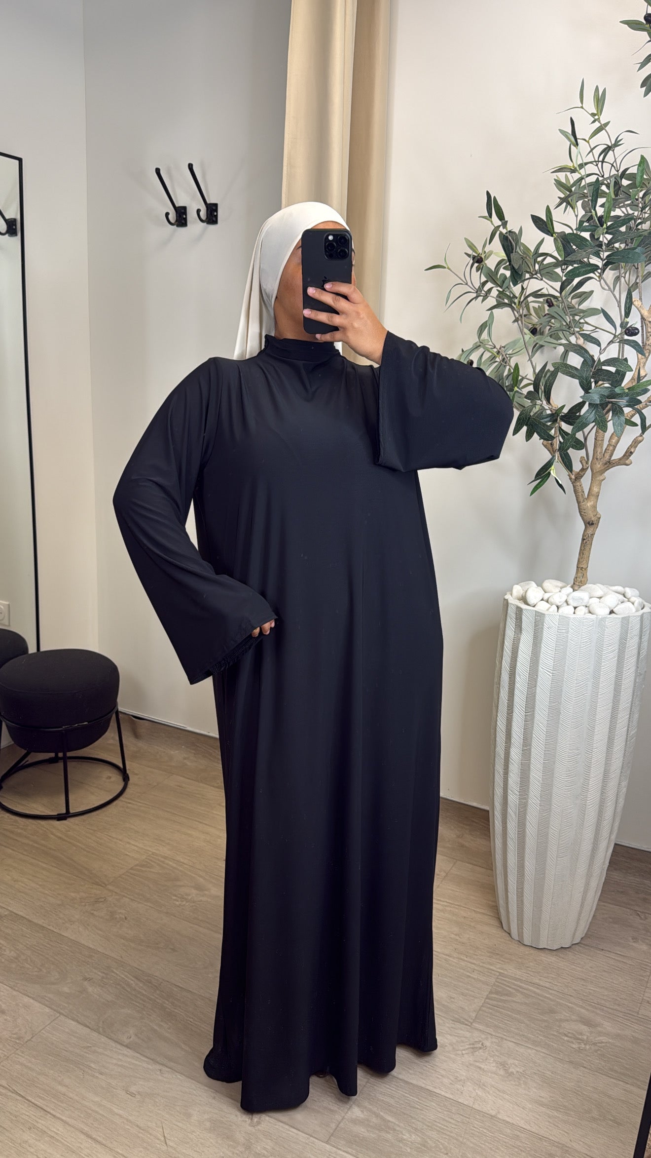 Abaya Jersey Premium [ black ]