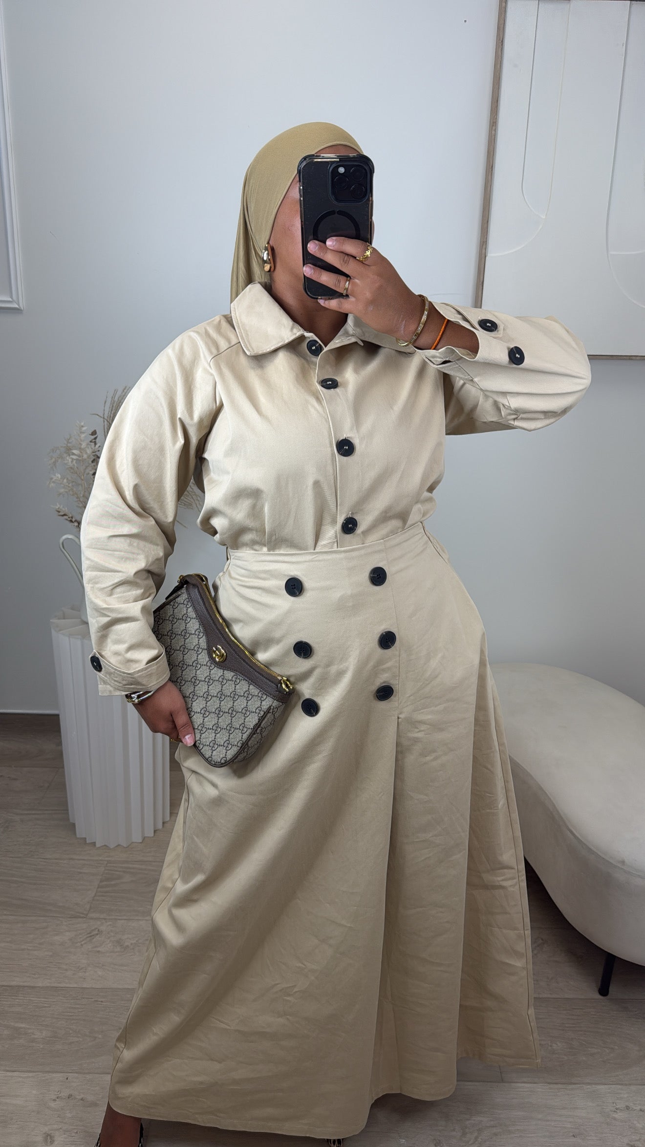 Ensemble Trench [ camel ]