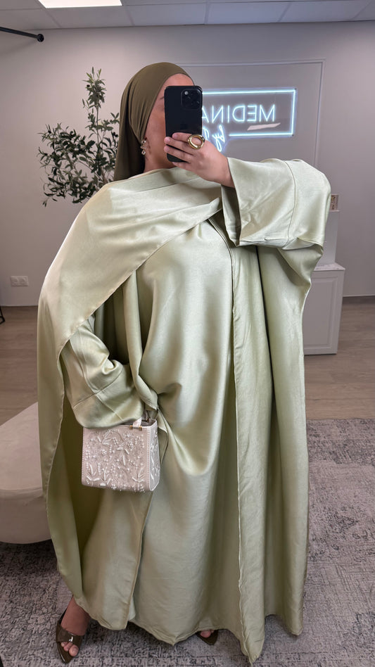ENSEMBLE ABAYA SOUS ROBE LOUNA [ kaki ]