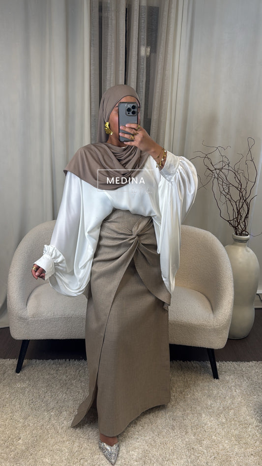 Ensemble Jupe Noeud [ taupe ]