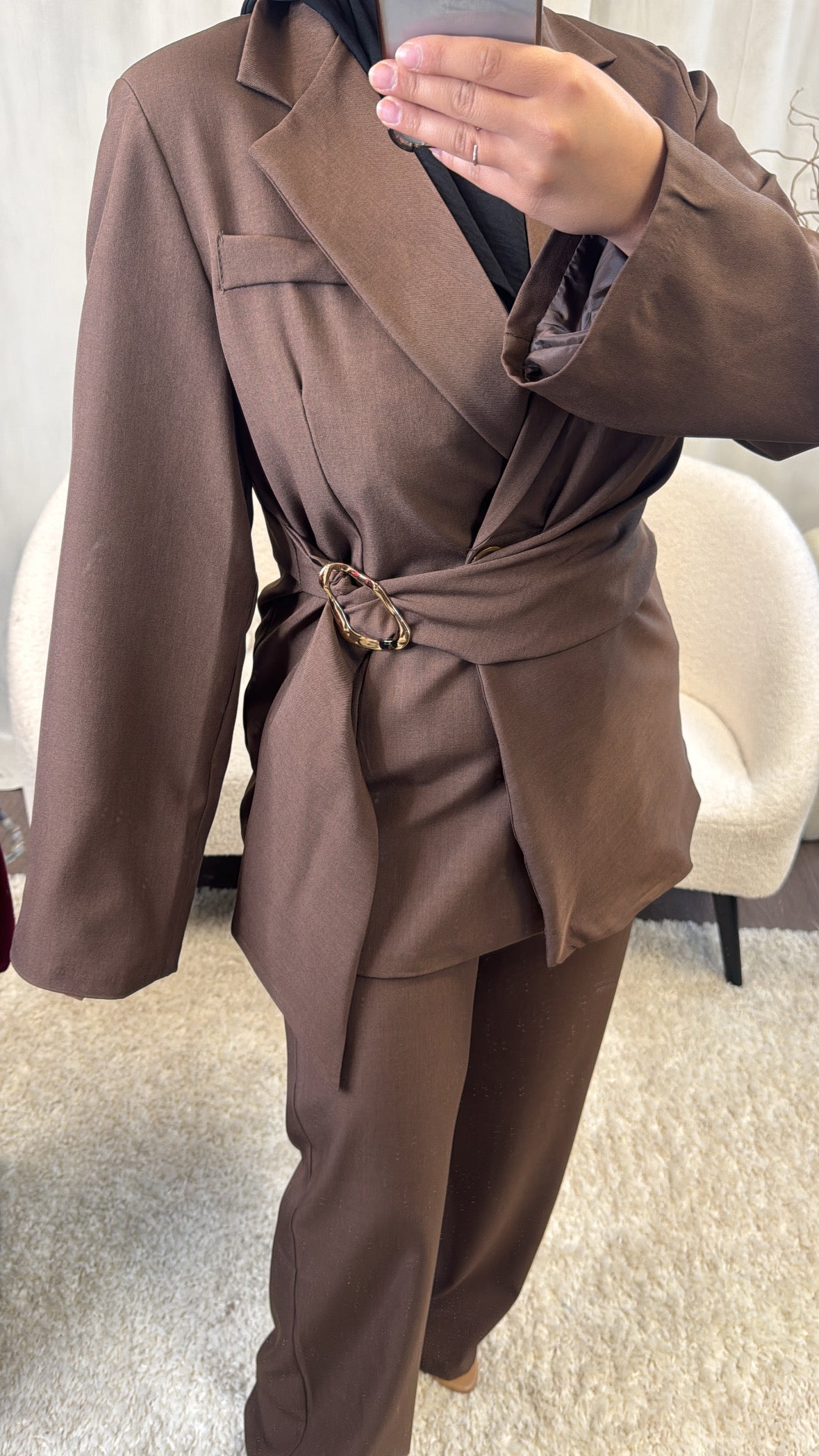 Ensemble Blazer Abla [ marron ]