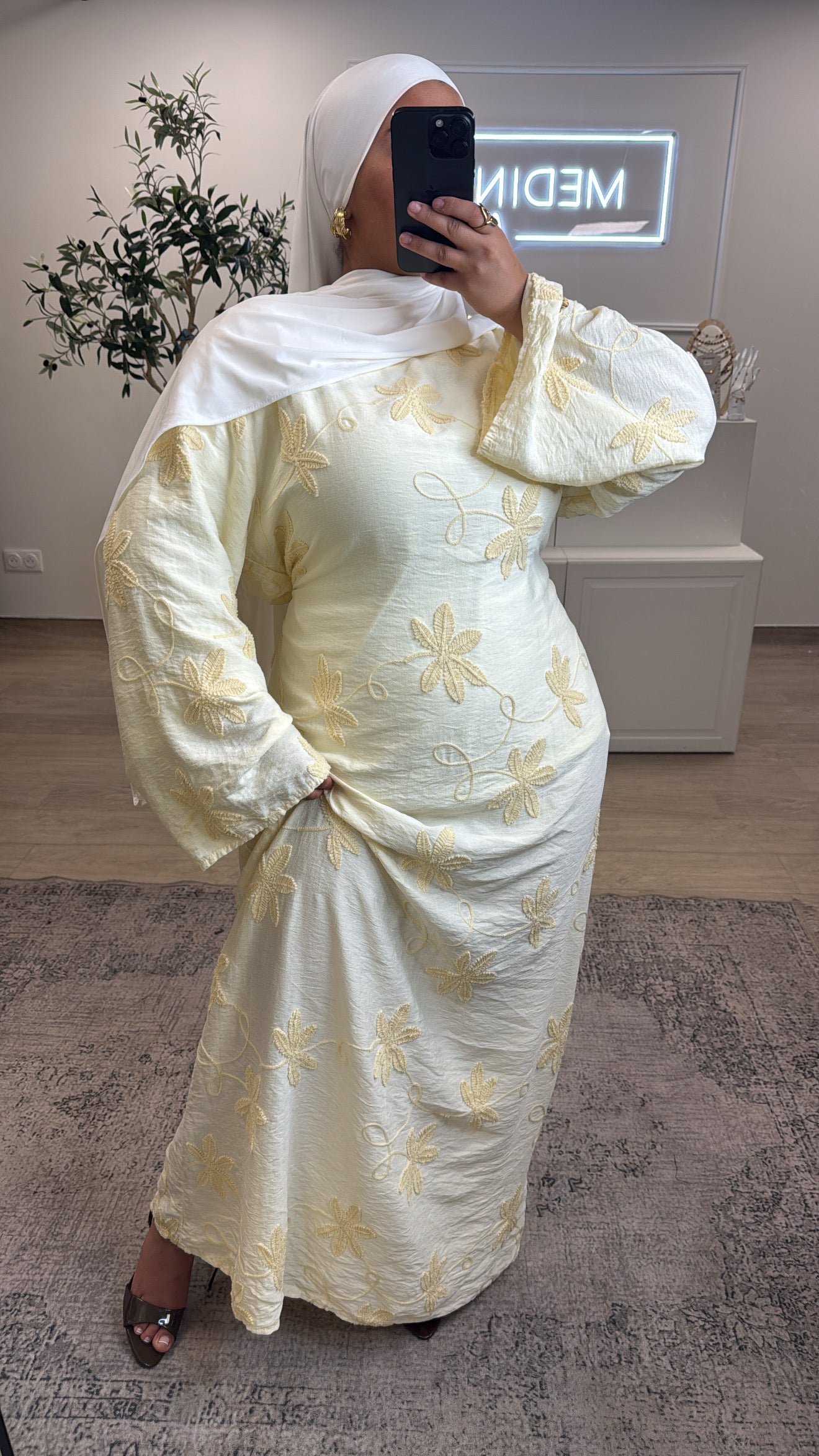 ROBE FLEUR SAMIA [ jaune ]