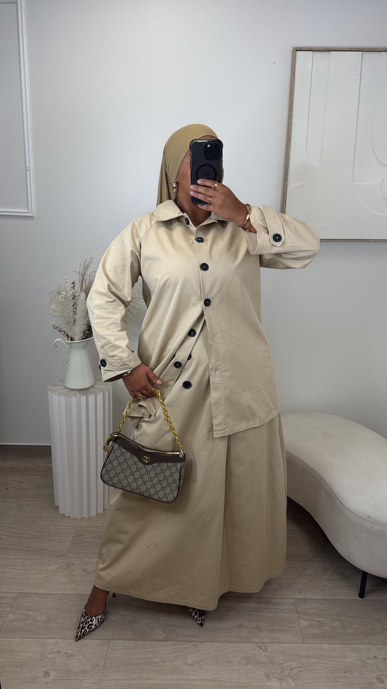 Ensemble Trench [ camel ]