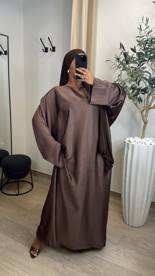 ABAYA PREMIUM TALYA [ MARRON ]