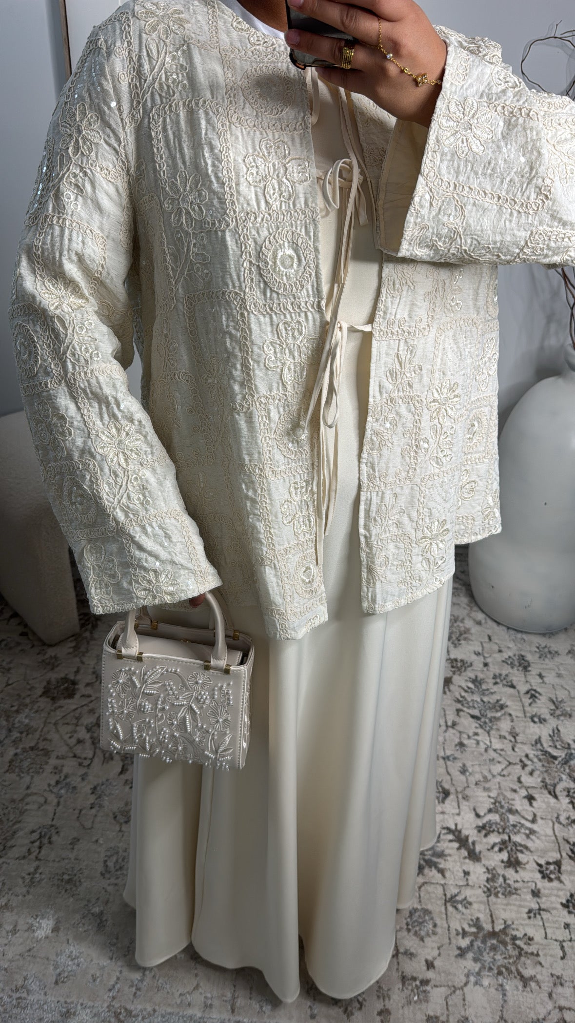 Robe cintrée [ creme ]