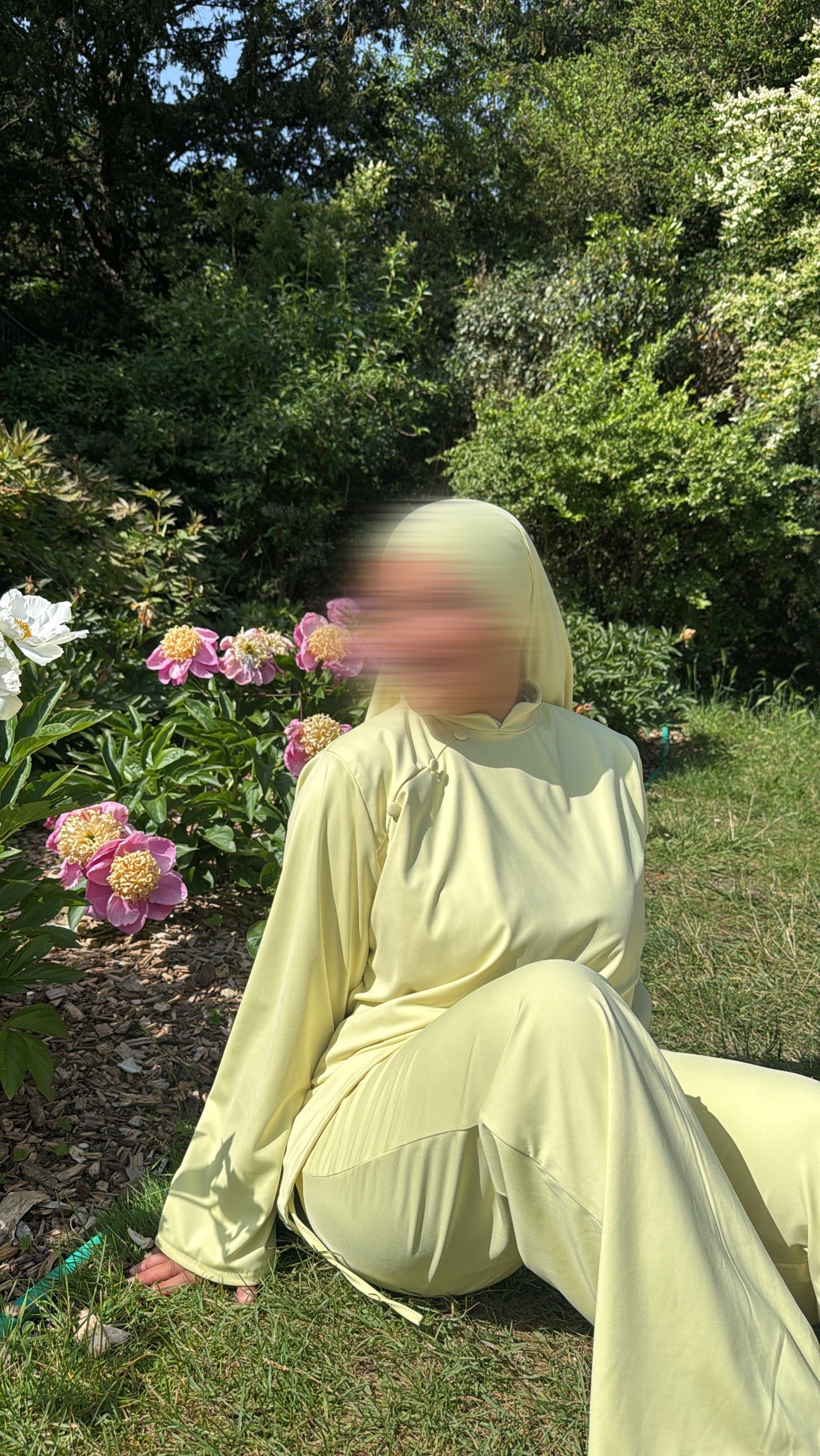 Burkini Premium 3 pièces à bouton [ jaune ]