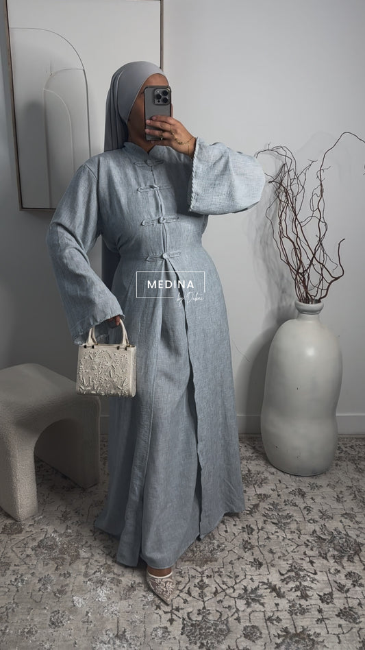 Ensemble Kimono Tokyo [ bleu ]