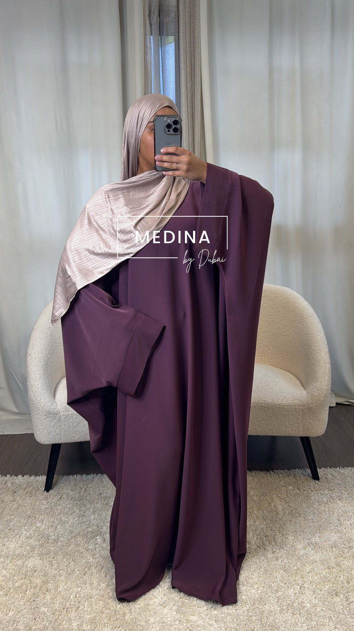 Abaya Farasha [ violet ]