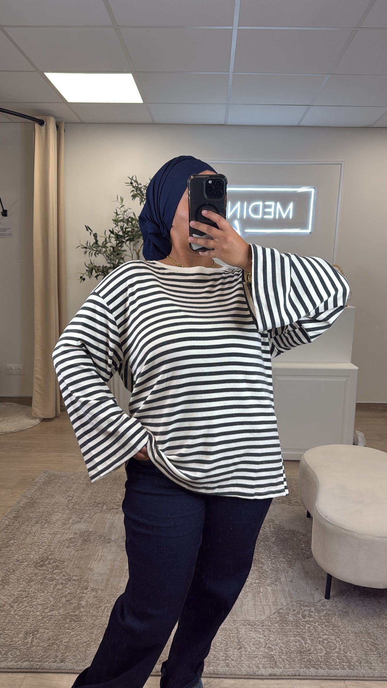 T-shirt Marinière [ gris ]