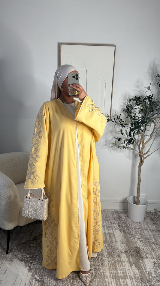 Kimono Sura Brodé jaune