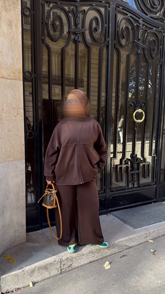 Ensemble Premium Manel [ marron ]