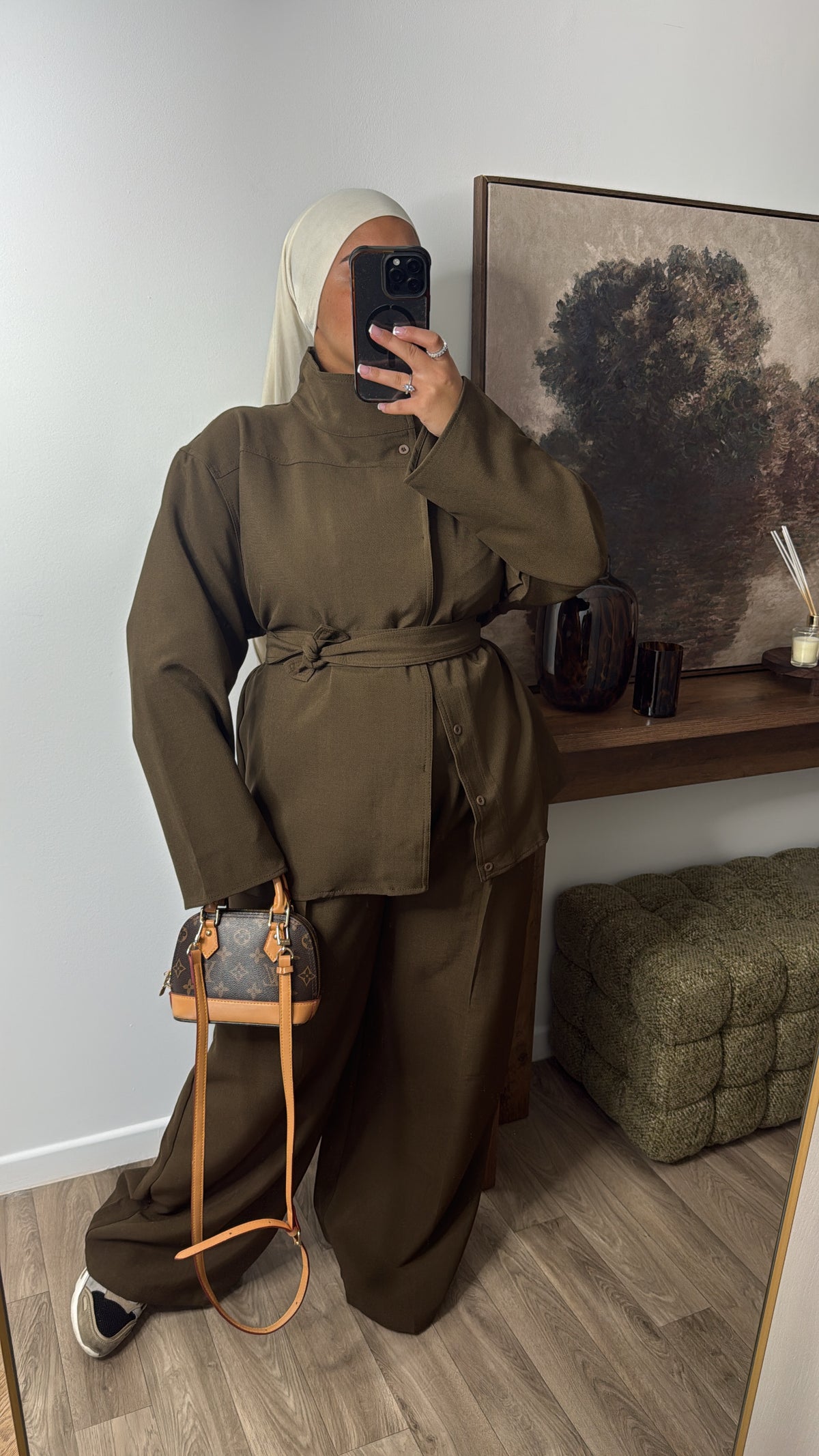 ENSEMBLE PREMIUM VESTE + PANTALON [ mocca ]