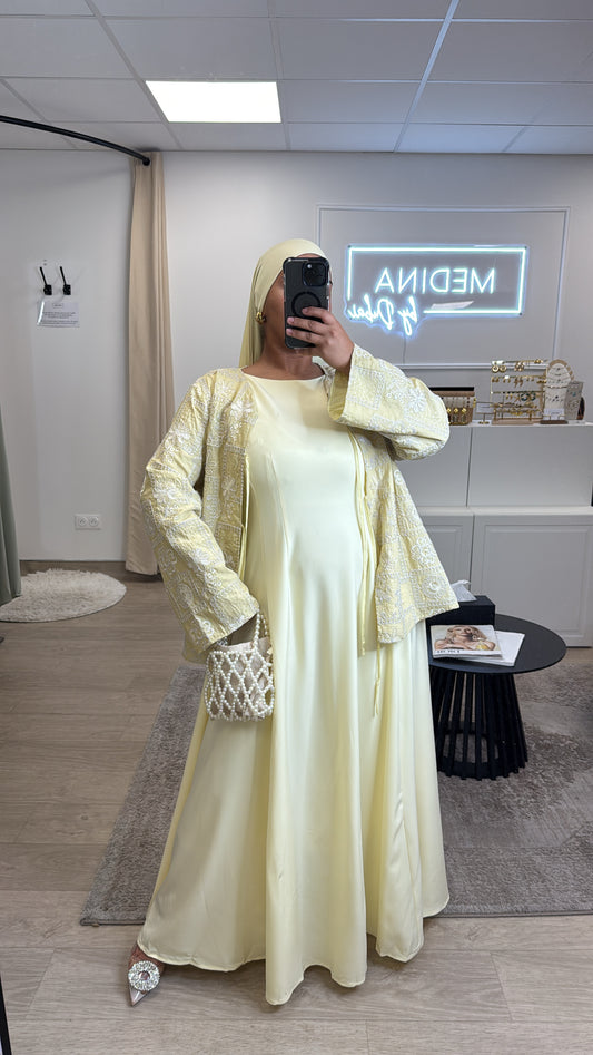 Robe cintrée [ jaune ]