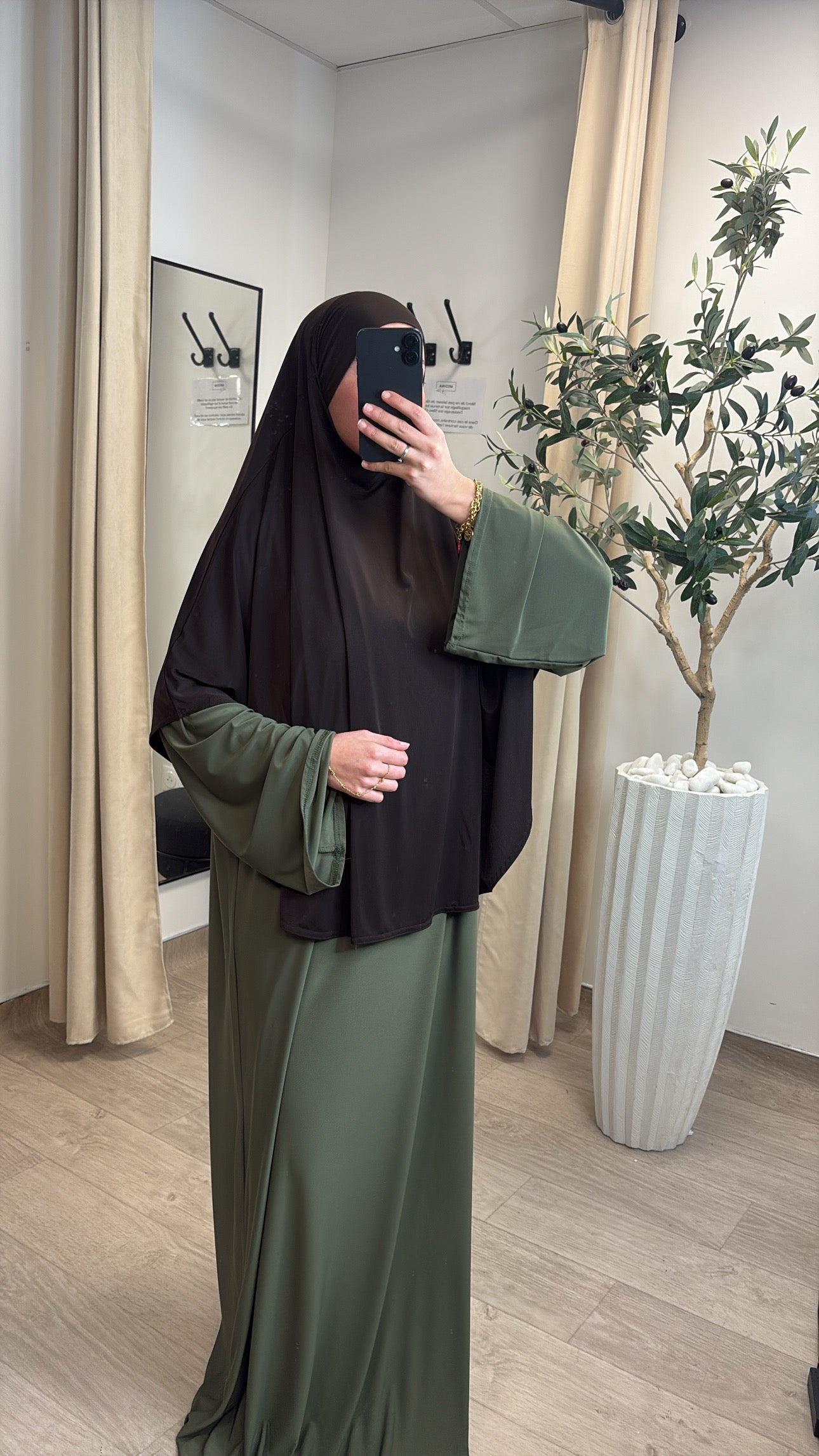 Abaya Jersey Premium [ kaki ]