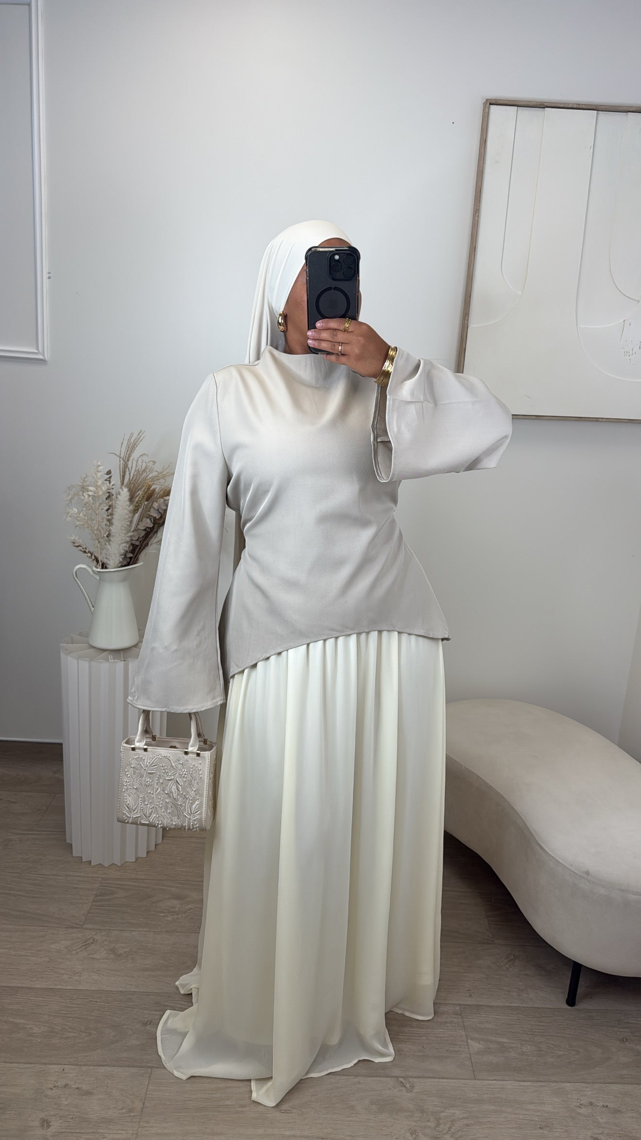Ensemble Jupe Romaissa [ crème ]