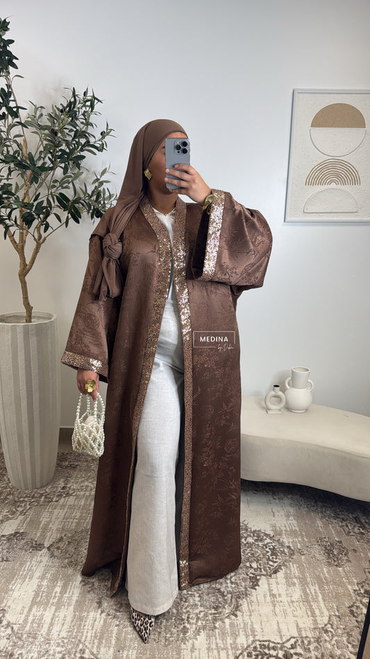 Kimono Maeva Luxe [ marron ]