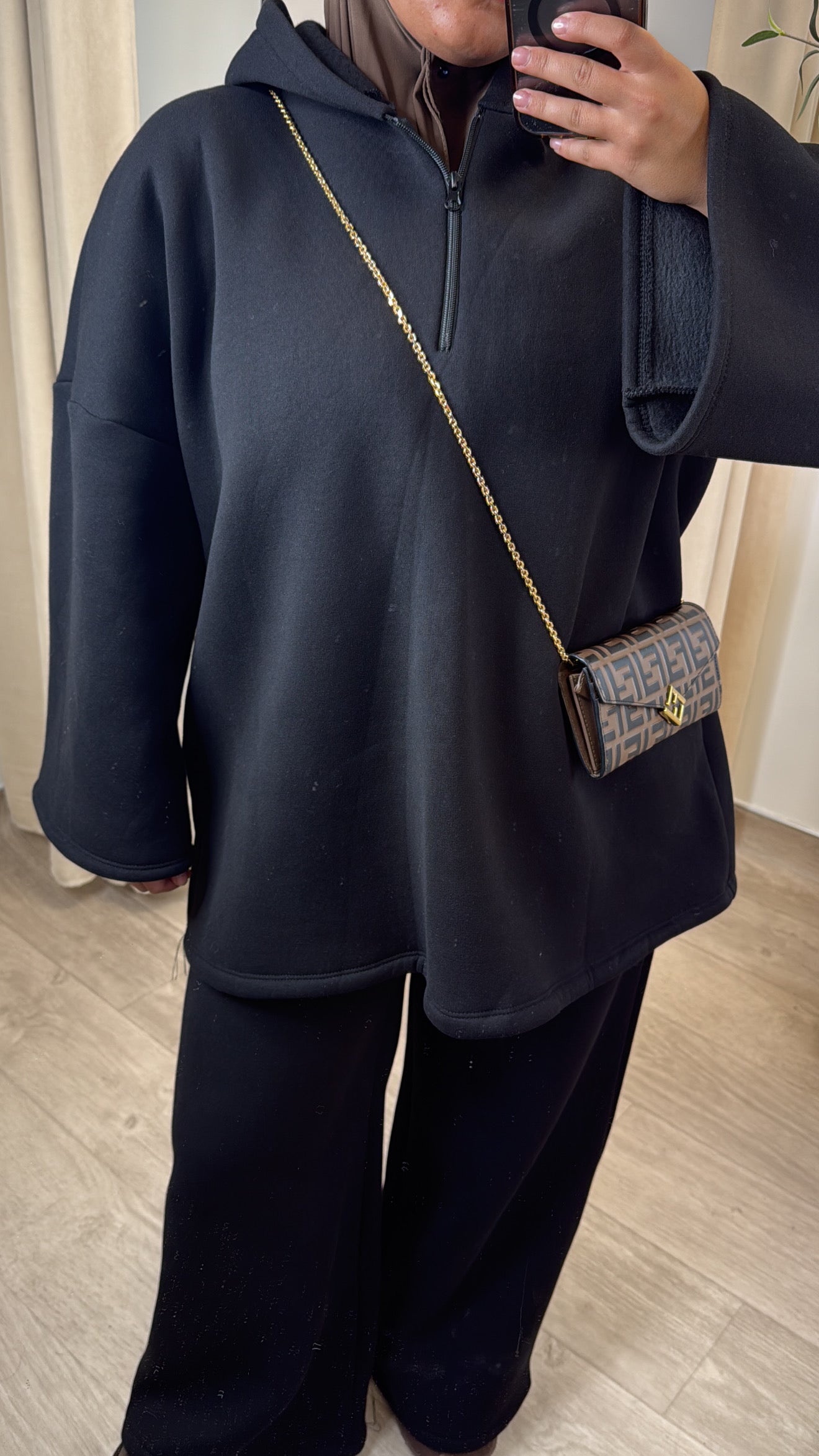 Ensemble à zip [ Noir ]