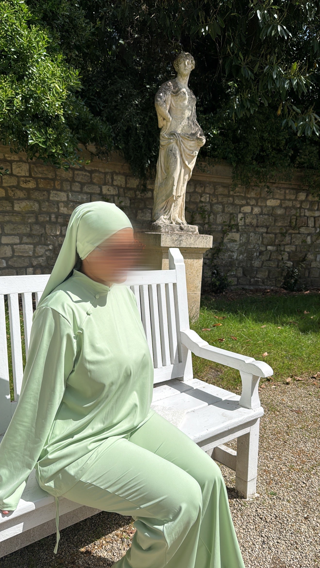 Burkini Premium 3 pièces à bouton [ Vert ]
