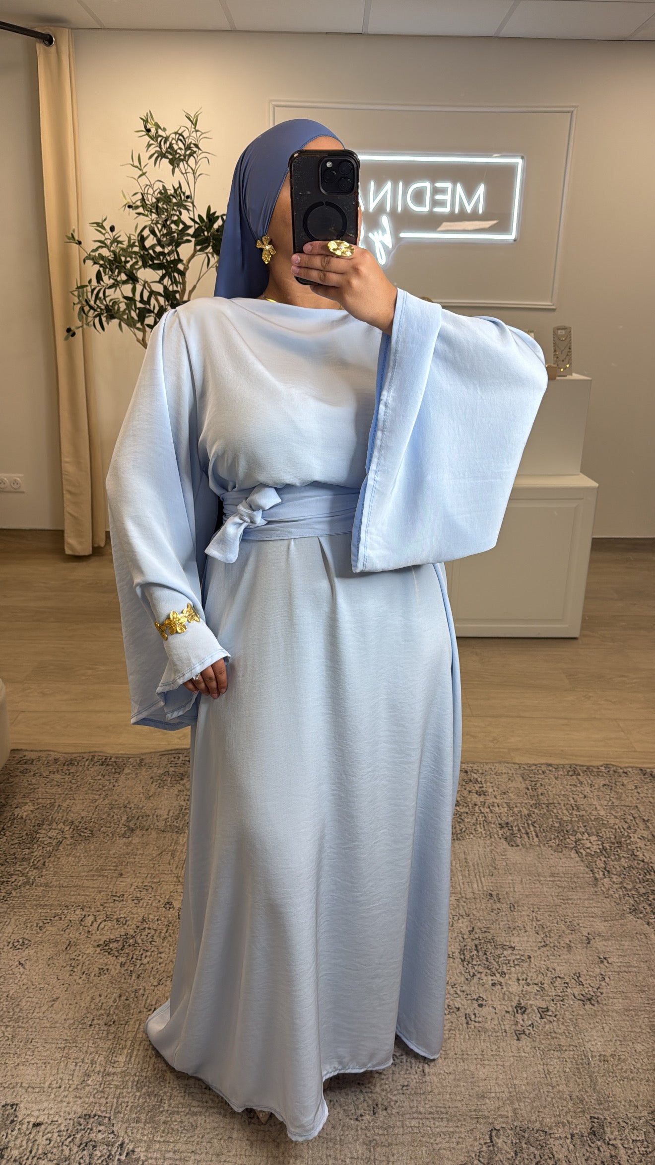 ROBE CHEMS [ bleu ]