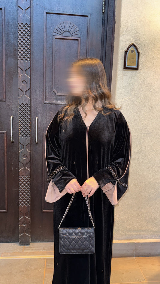 ABAYA VELOURS MEDINA [ black ]
