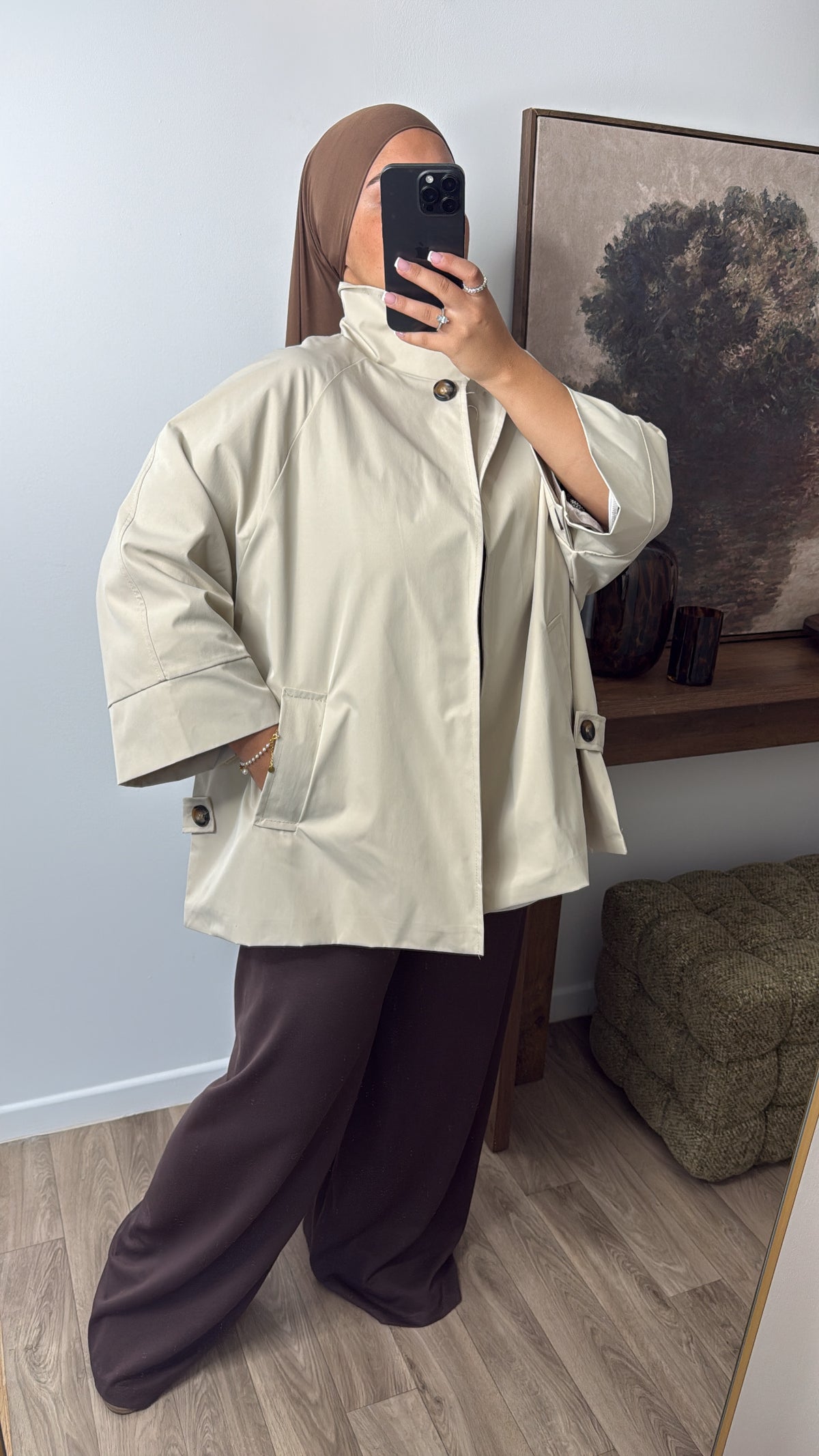 TRENCH OVERSIZE [ crème ]