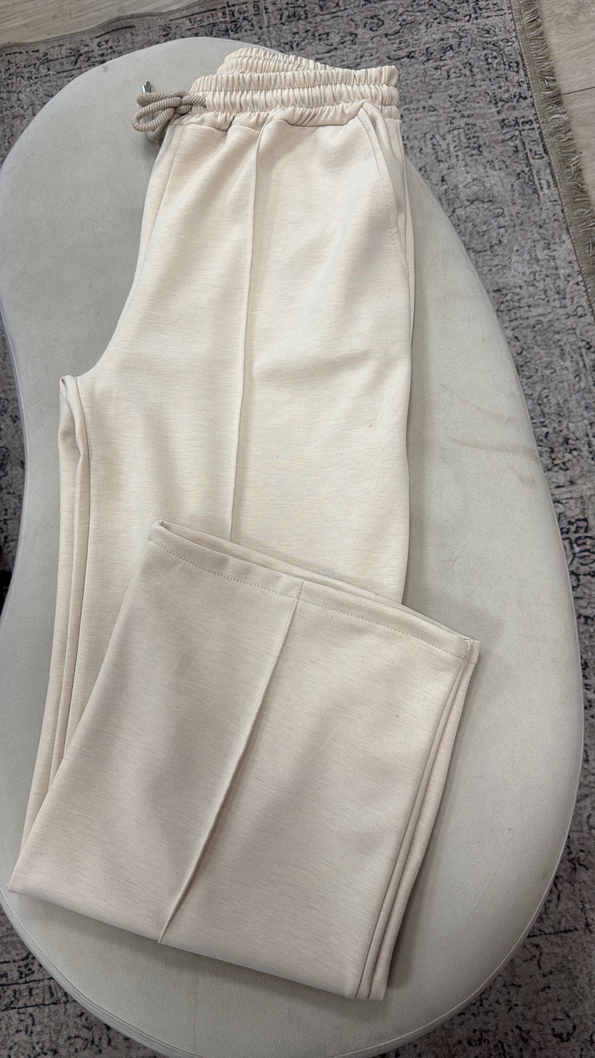 Jogging ample [ crème ]
