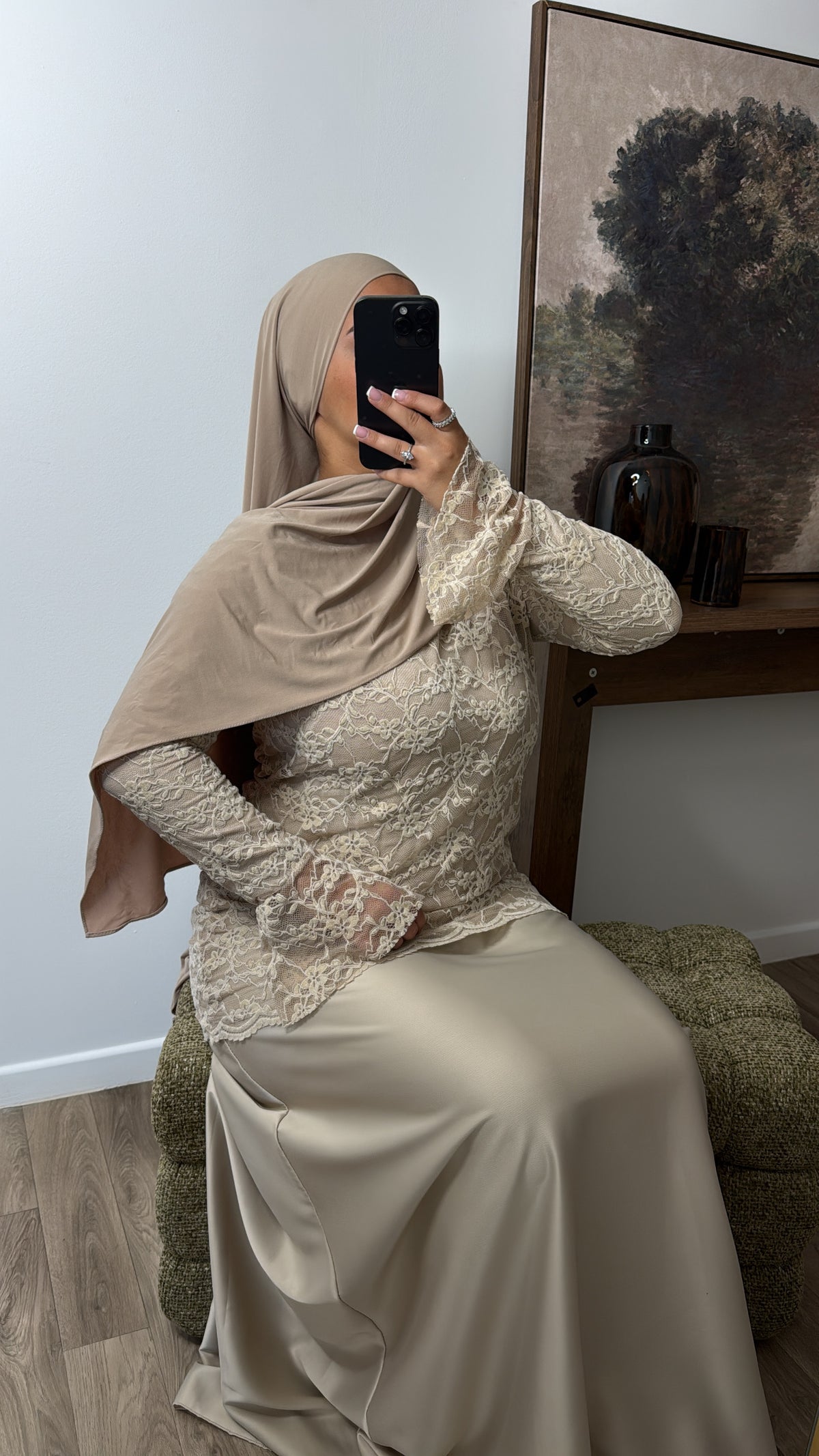 ROBE DENTELLE [ crème ]