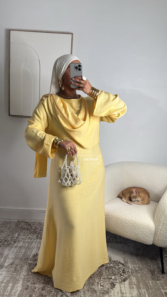 Robe broche Ariana [ jaune ]