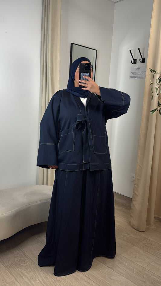 ENSEMBLE JUPE TOKYO [ marine ]