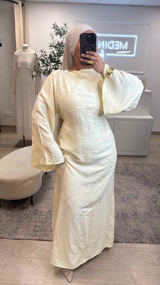 ROBE FLEUR SAMIA [ jaune ]