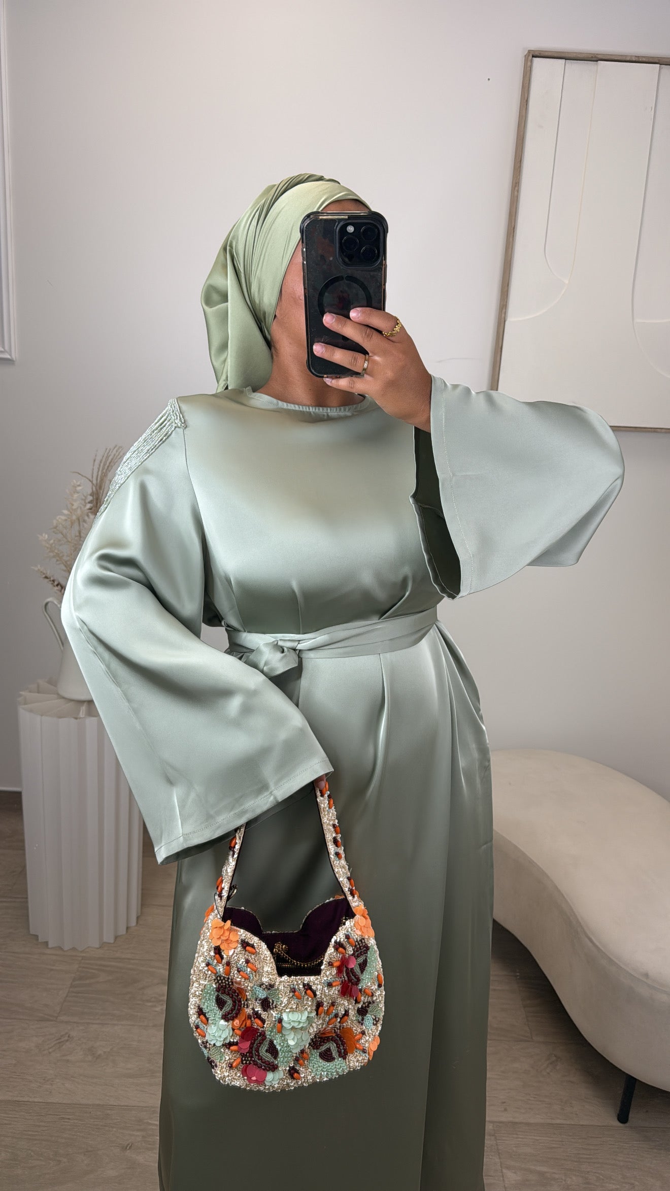 Robe Chloé [ vert d’eau ]