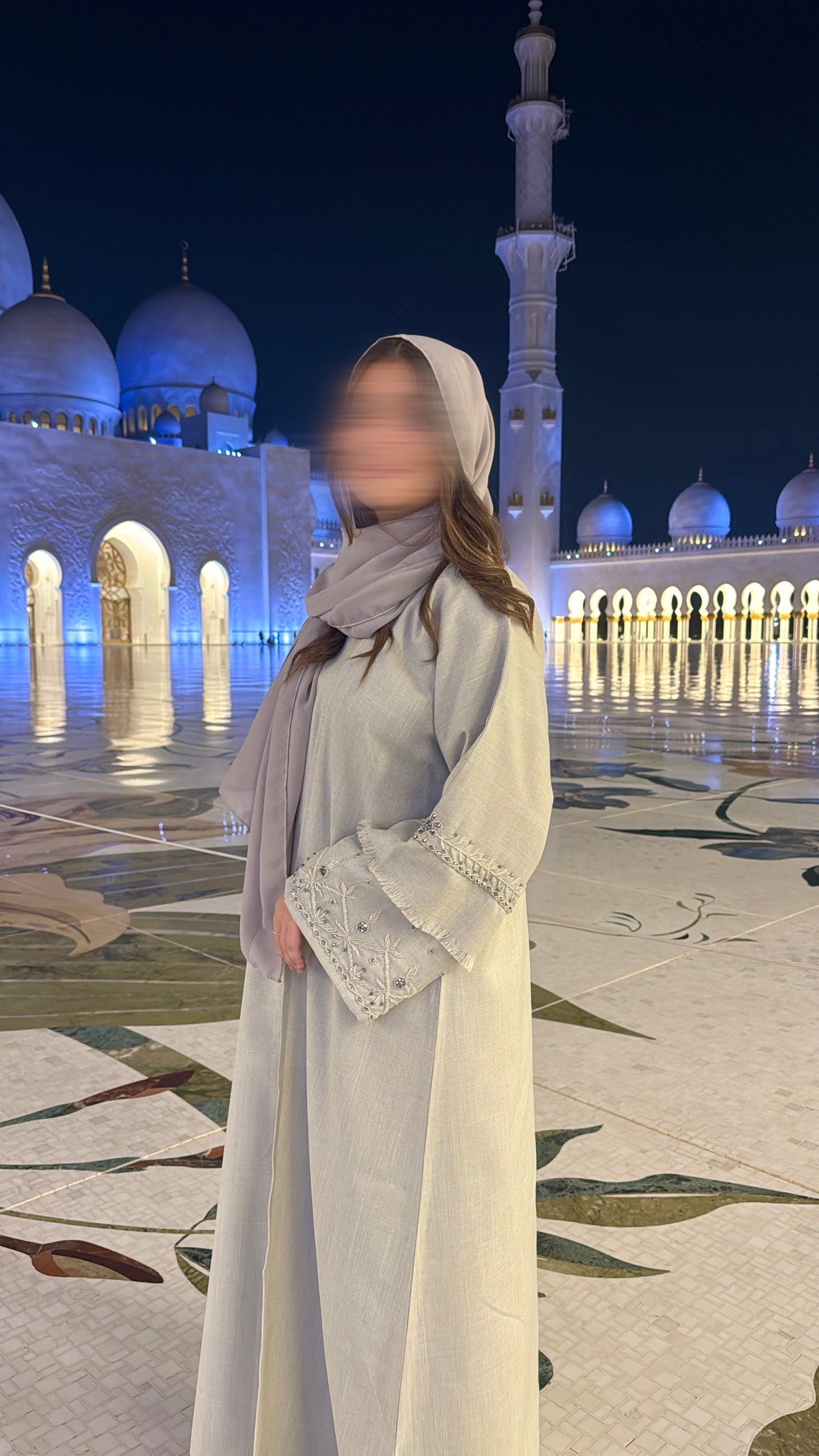 ENSEMBLE LIN KIMONO FAIROUZ [ gris ]