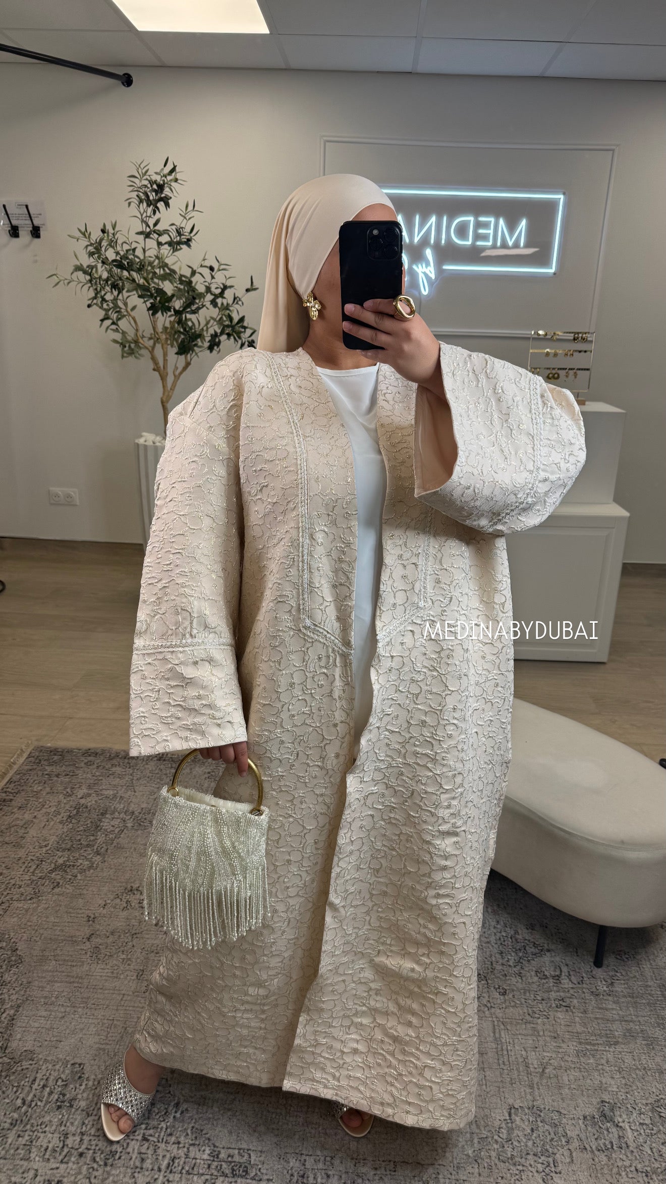 KIMONO EN BROCARD [ rose ]