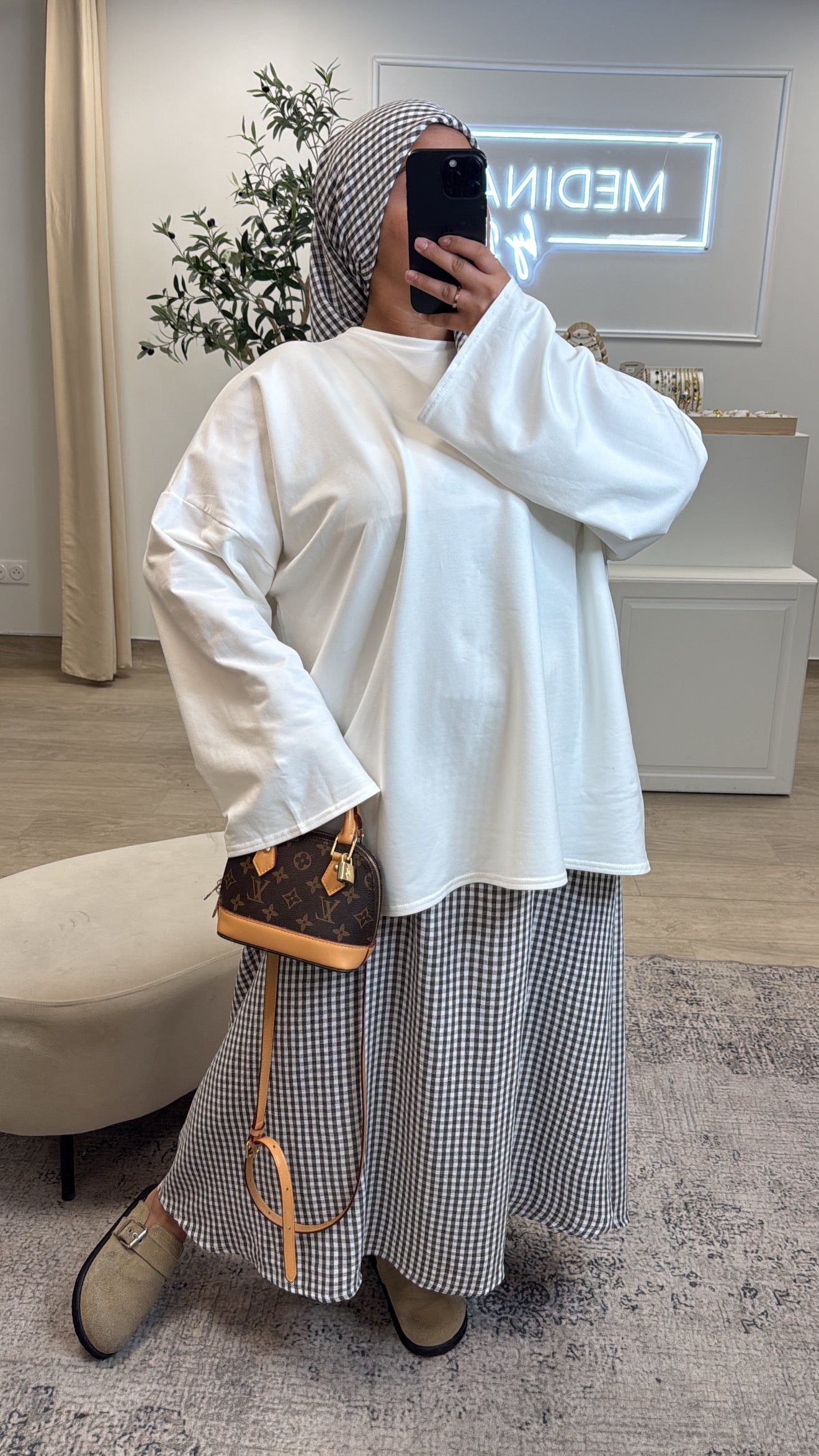 T-shirt en coton oversize [ blanc ]